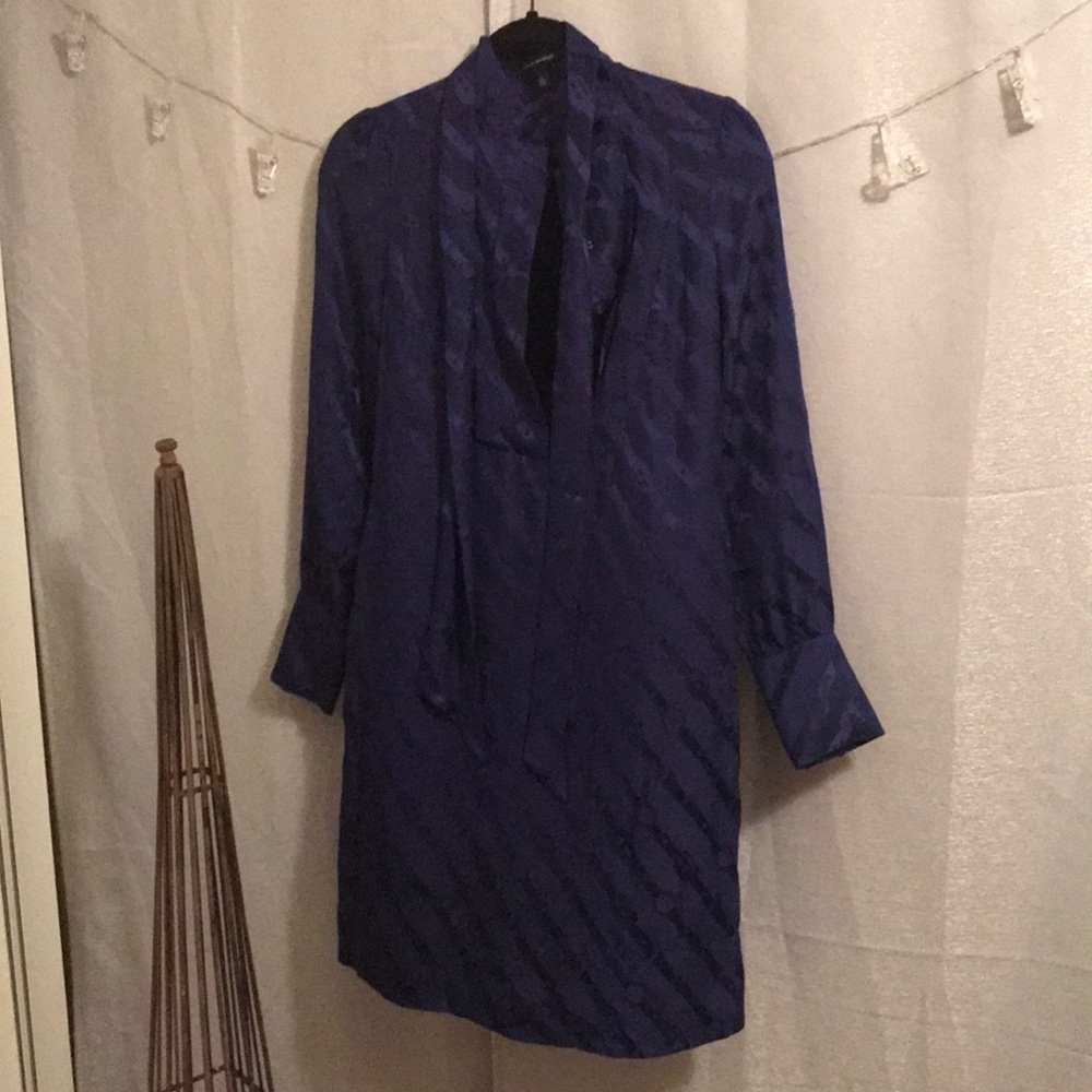 Silky purple dress
